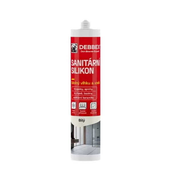 DENB Silikon sanitární 280ml transp. Red Line