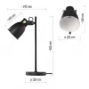 EMOS Stolní lampa JULIAN na žárovku E27, černá Z7621B