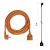 EMOS Prodlužovací kabel 10m/1 zásuvka/oranžový/PVC/250V/1,5mm2 P01110