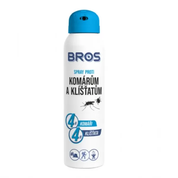 BROS Spray 90ml proti komárům 8h a klíšťatům 4h