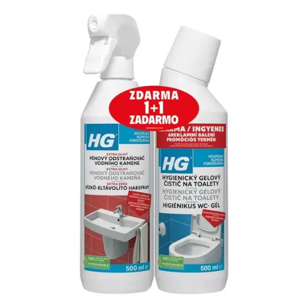 HG Vodní kámen 3x silnější + WC GEL