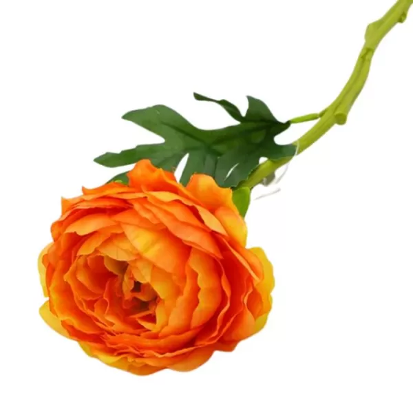 Dekorace-Pryskyřník 32cm oranžový