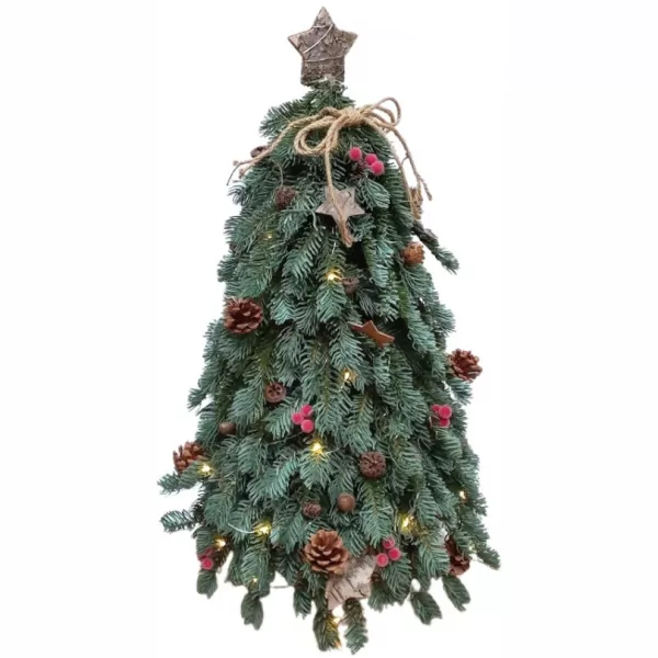 Strom vánoční umělý - LED ozdobený 45 cm