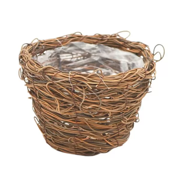 Dekorace - Obal vlákna plast 15x11cm hnědý