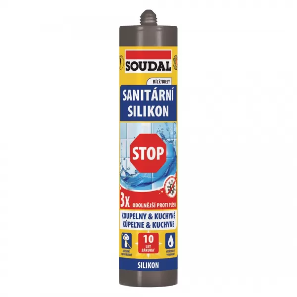 SOUDAL Sanitární silikon STOP manhattan 280ml