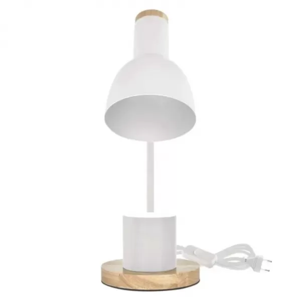 EMOS Stolní lampa POPPY na žárovku E27, bílá