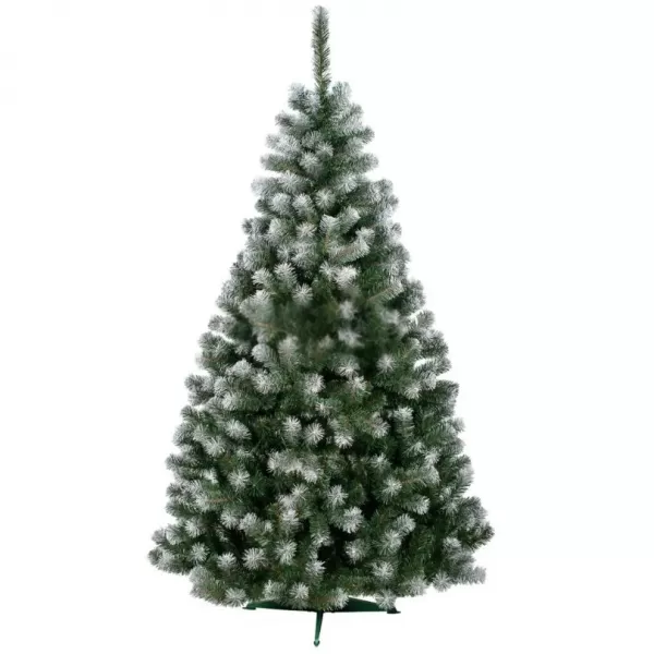 Stromek vánoční umělý JEDLE s bílými konci 90cm + stojan