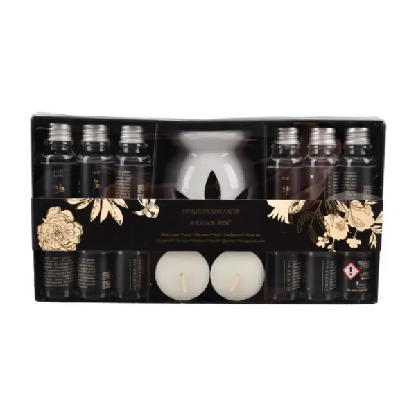Dárková sada aromalampa + esenciální olej 15 ks
