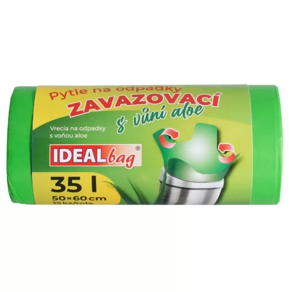Pytle na odpadky zavazovací 35l/15ks s vůní ALOE