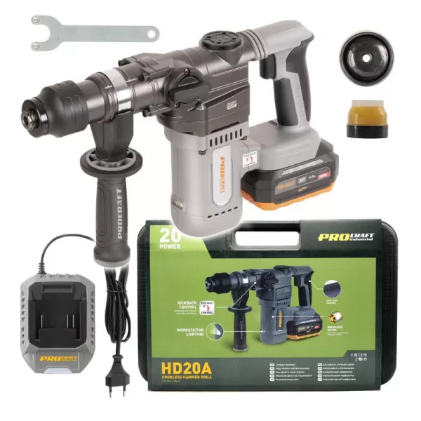 PROCRAFT Aku vrtací kladivo Industrial HD20A