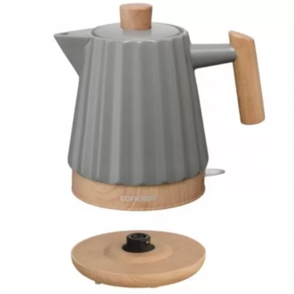 CONCEPT Rychlovarná konvice keramická 1,5 l, tmavě šedá