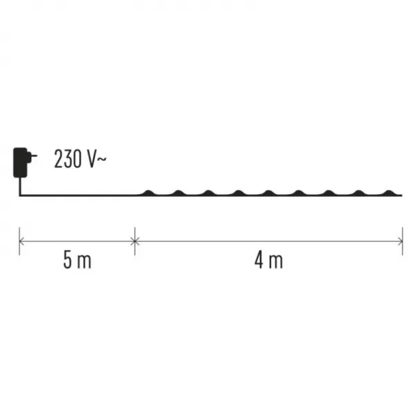 EMOS 40LED XMAS NANO 4M /ZY1921T/