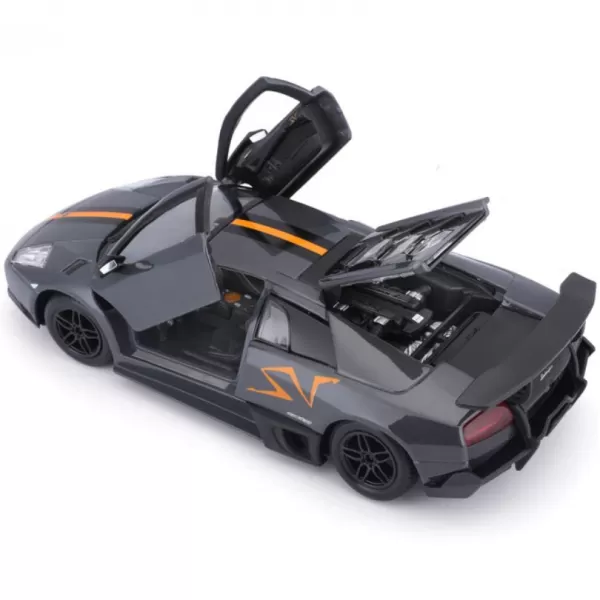Bburago - Auta HOBBY, Murciélago LP 670-4 SV China Limited Edition, šedá metalíza, 1:24
