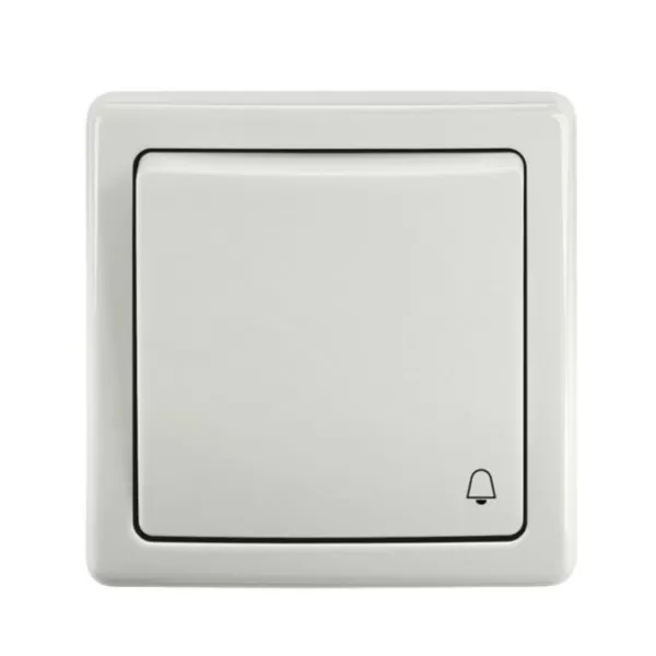 Ovládač zapínací se symbolem zvonku ř.1/0 10A 250 Vstř. BLISTR 3557G-80343 B1W