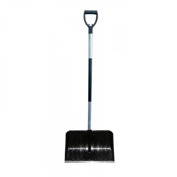 Hrablo plastové černé s hlin.lištou-50cm s ALU násadou