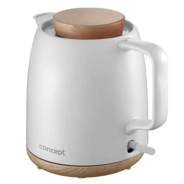CONCEPT Rychlovarná konvice Elegant keramická 1 l, bílá