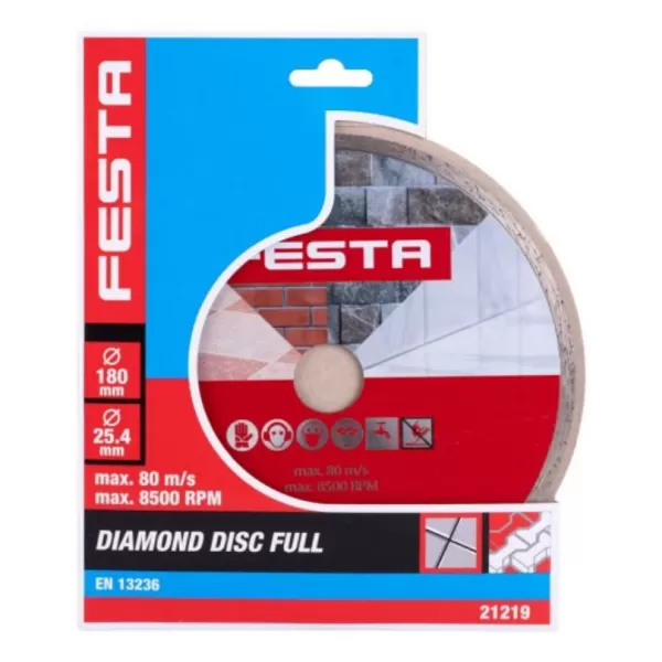 Kotouč diamantový FESTA plný 180x2,4x25,4mm