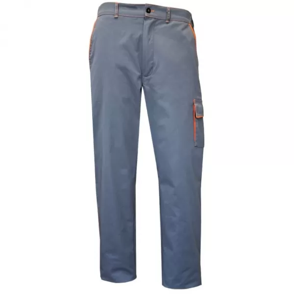 Kalhoty pas REX 44/182- šedá-oranžová