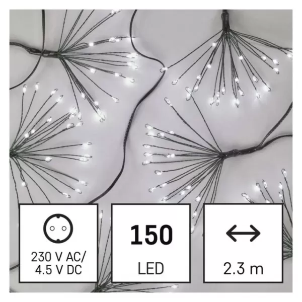 EMOS D3AC08 150LED NANO FIREWORKS GREEN-osvětlení vánoční