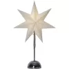 NIPEKO Lampa hvězda chrom 46xLED bat.55cm