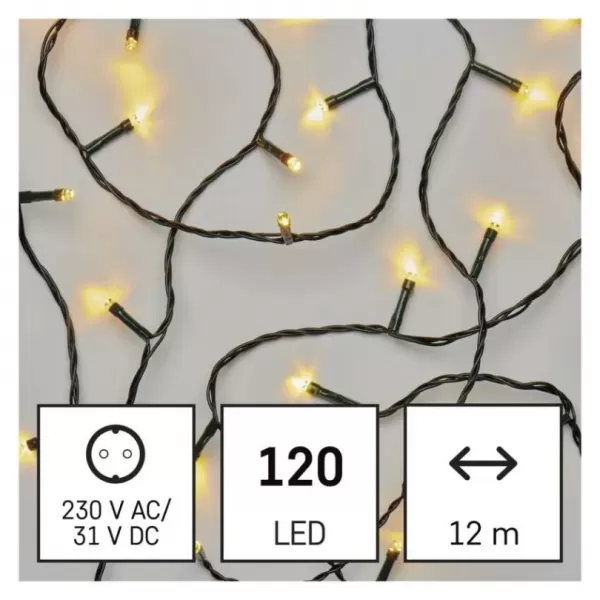 EMOS D4AW03 120LED XMAS CLS TIMER 12M WW-osvětlení vánoční