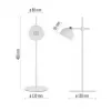 EMOS Lampa stolní SOPHIE bílá Z7635W