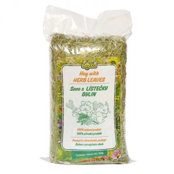 JUKO Seno s lístečky bylin LIMARA 15LT/500g