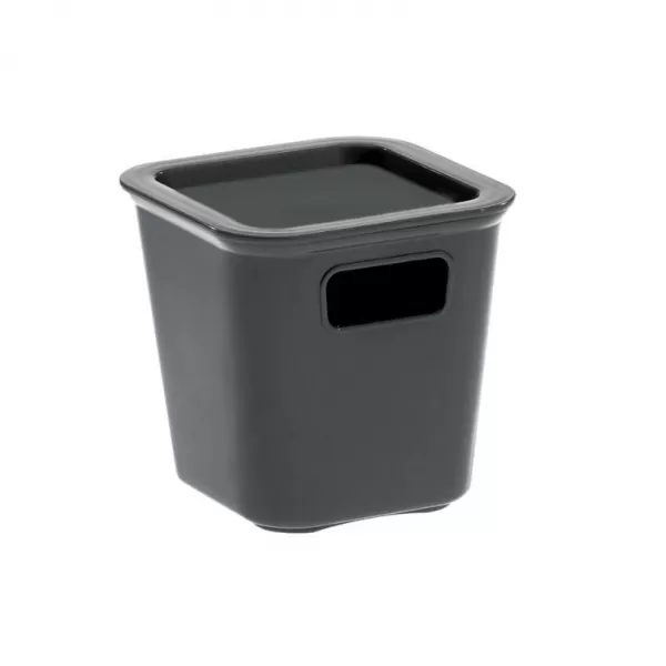 Box úložný BELLA XS s víkem - 0,85l grafit