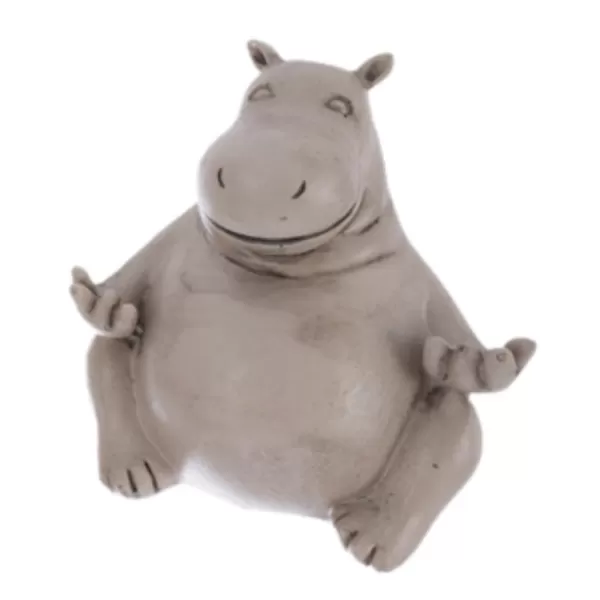 Hroch polyresin jóga šedý 3ASS
