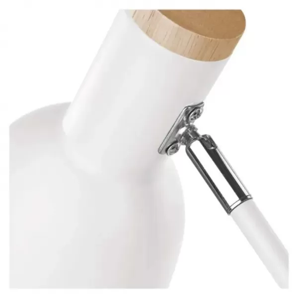 EMOS Stolní lampa POPPY na žárovku E27, bílá