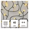EMOS 40LED XMAS 3AA IP44 2,8m WW D4FW01