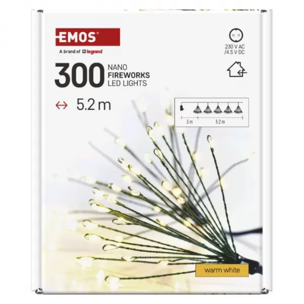 EMOS D3AW10 300LED NANO FIREWORKS GREEN-svět.řetěz
