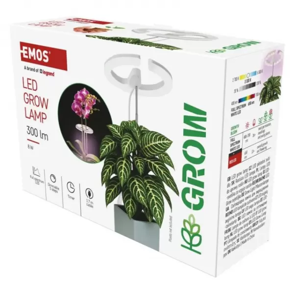 EMOS LED GROW pěstební lampa kruh Z7902