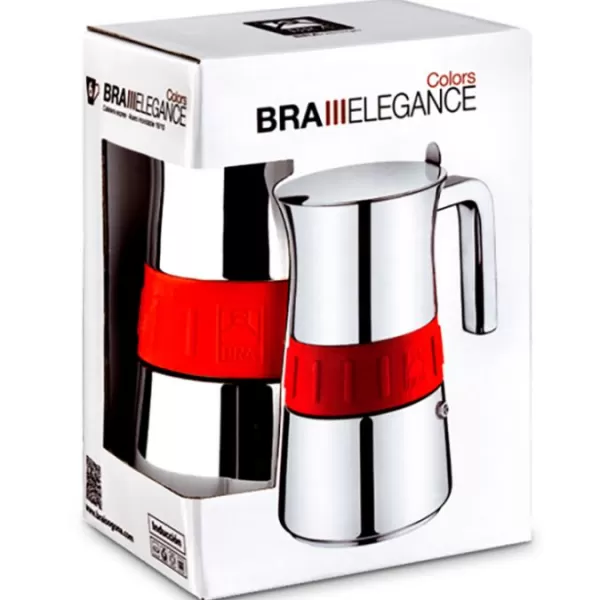 Kávovar ELEGANCE RED - 6 šálků