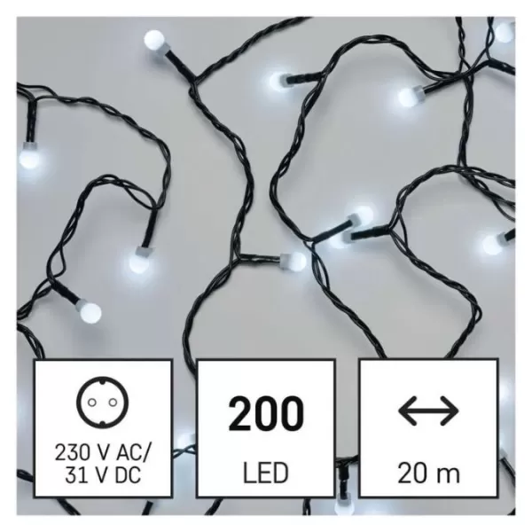 EMOS D5AC23 200LED XMAS CHERRY TIMER MF 20M CW-světýlka