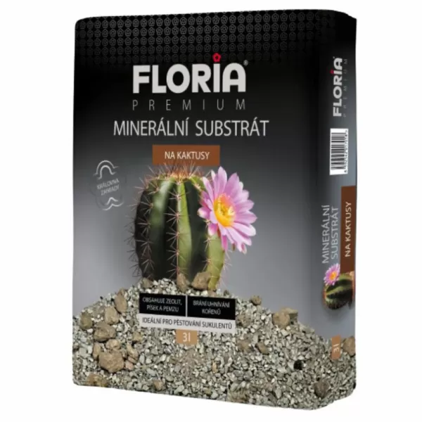 AGRO FLORIA Minerální substrát na kaktusy 3l