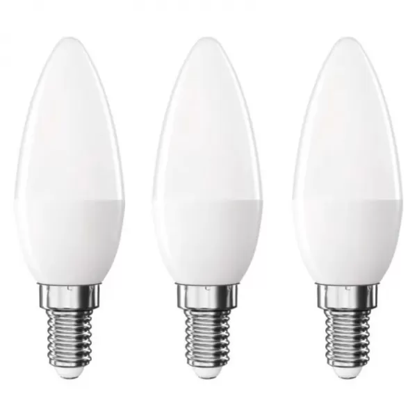 EMOS LED žárovka Classic svíčka/E14/4,2W (40W)/470lm/neutrální bílá 3ks/bal. ZQ3E23.3