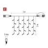 EMOS D1EW01 CONNECT CURTAIN 100 LED 1x2m IP44-osvětlení vánoč.bez transformátoru