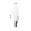 EMOS LED žárovka Classic svíčka/E14/4,2W (40W)/470lm/neutrální bílá ZQ3E23