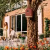 Budka ptačí-Cosy bird house-tuscan red 18cm