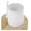 EMOS Stolní lampa POPPY na žárovku E27, bílá