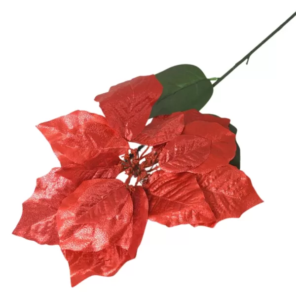 Dekorace - Vánoční hvězda single 70cm lesklá