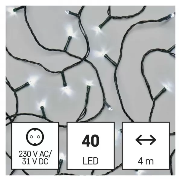 EMOS 40LED XMAS CLS TIMER 4M CW D4AC01