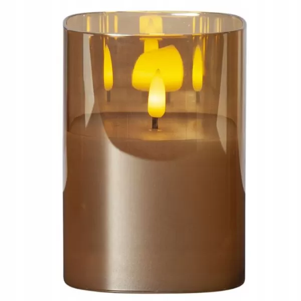 NIPEKO Svíce LED medová hranatá 13cm