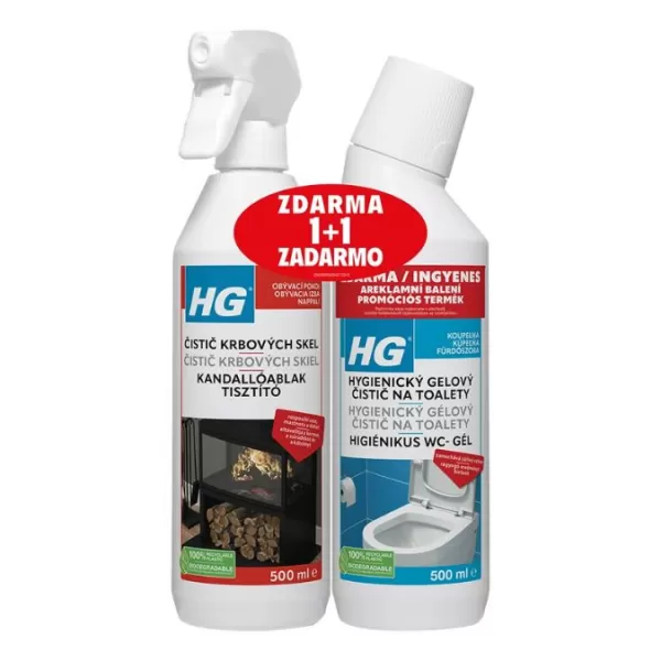 HG431 čistič skl.dv.krbů a kamen 0,5l + výrobek ZDARMA