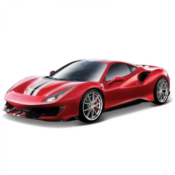 Bburago - RACE+PLAY Ferrari 488 Pista, červená, 1:24