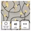 LED vánoční řetěz, 4m, venkovní i vnitřní, teplá bílá, programy, časovač D4AW21