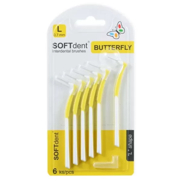 SOFTdent Mezizubní kartáček Butterfly L L 0.7
