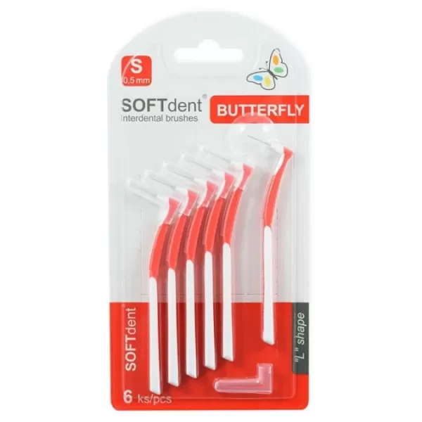 SOFTdent Mezizubní kartáček Butterfly L S 0.5