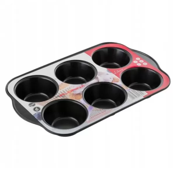 Forma na muffiny 6 ks LIKORIS 28x18x3,5 cm